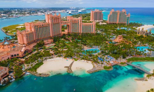 Paradise,Lagoon,Aerial,View,And,The,Royal,Cove,Reef,Tower